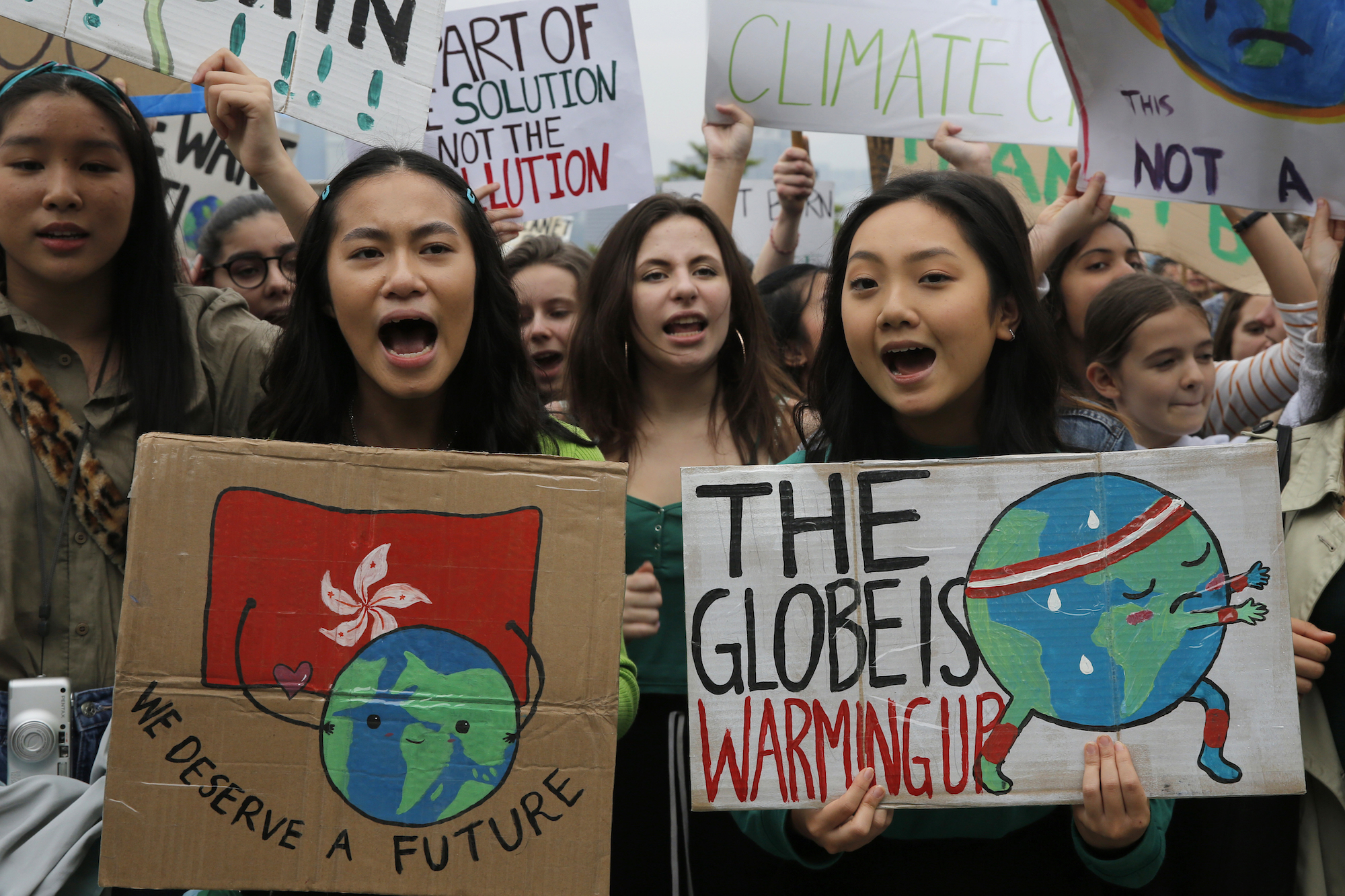 Students around the world rally to demand governments act on climate change