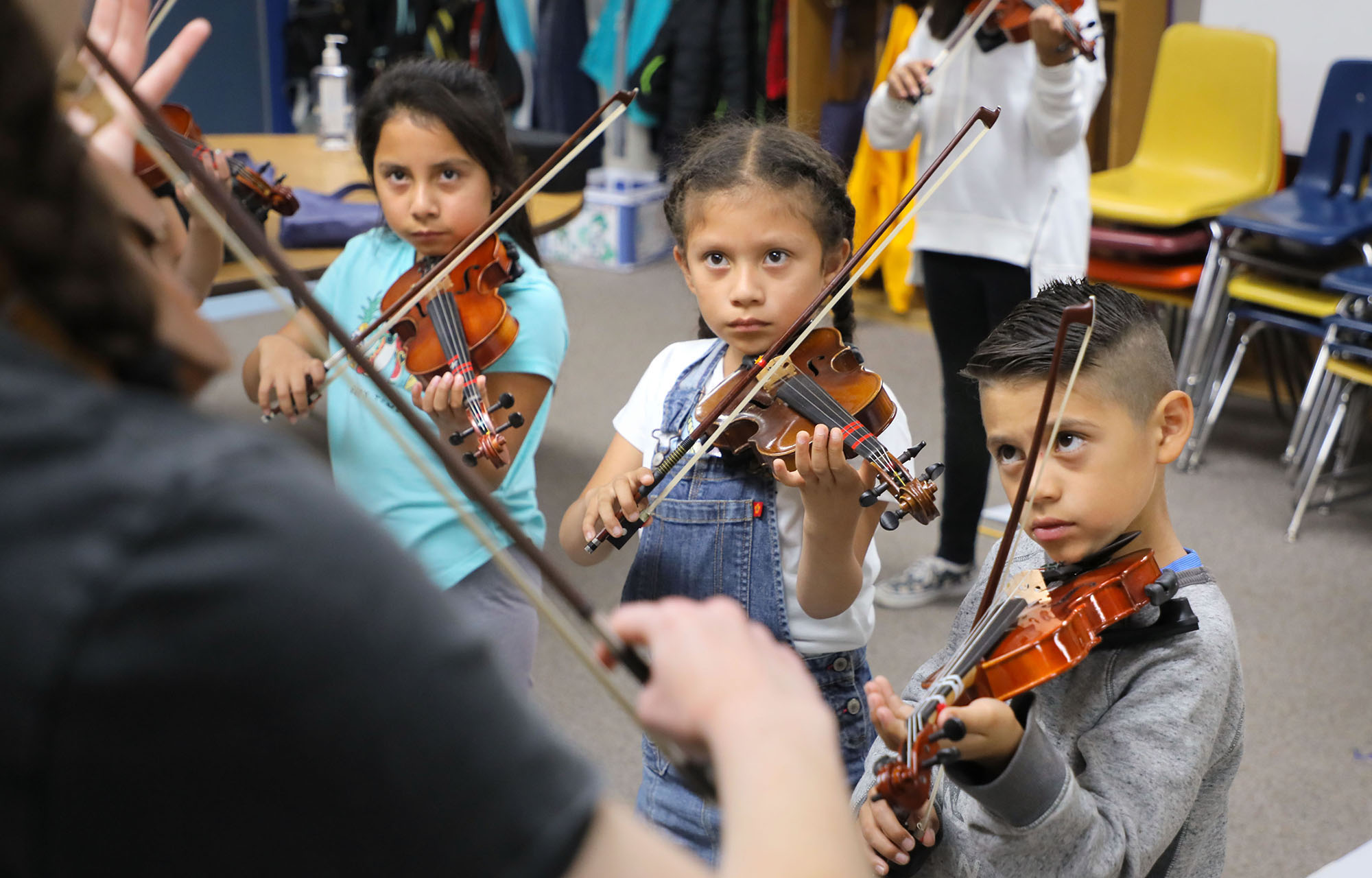Elementary kids are loving their violin and cello lessons