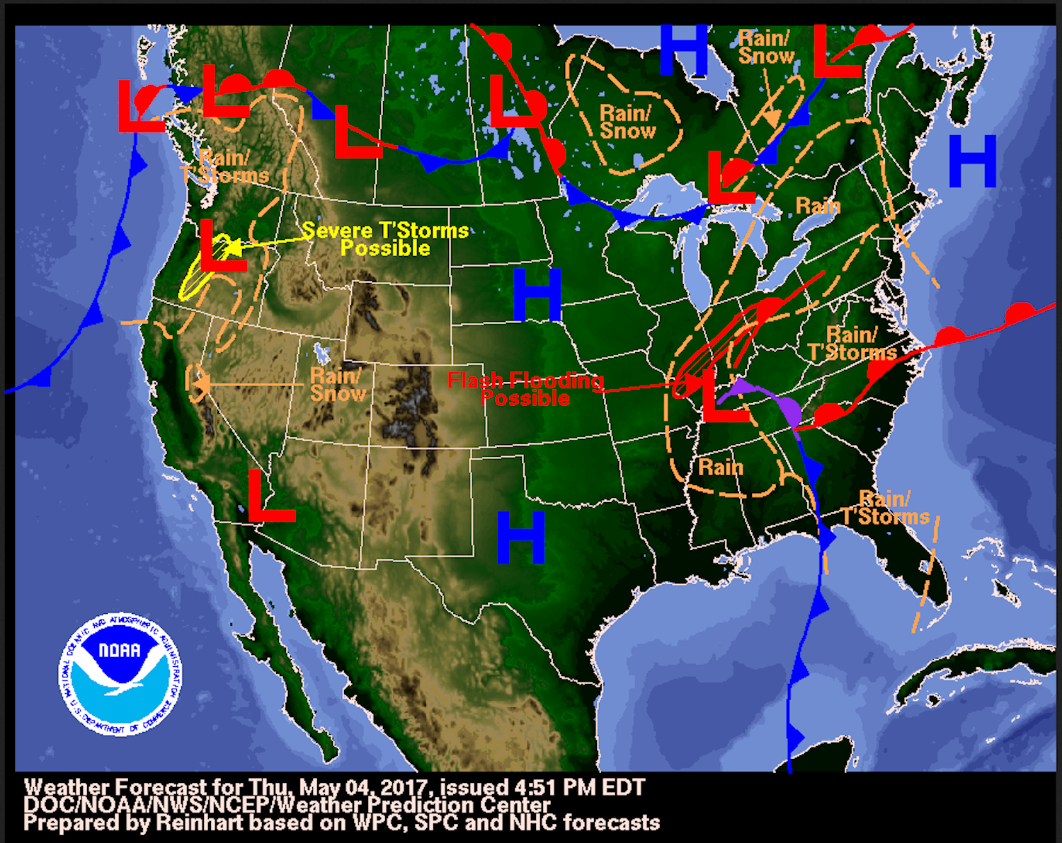 How to read a weather map