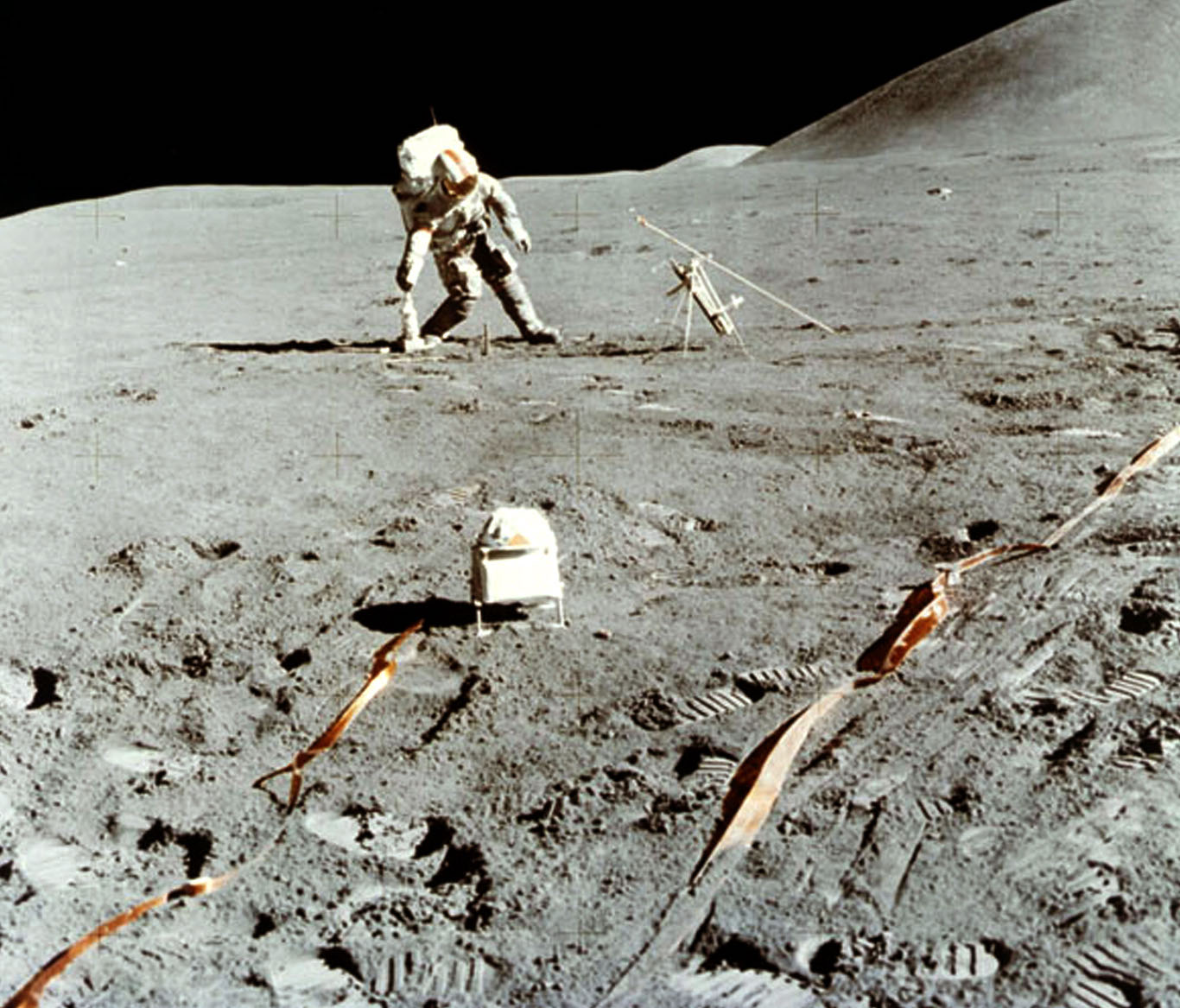 Apollo 15 astronaut left a hammer and a falcon feather on moon